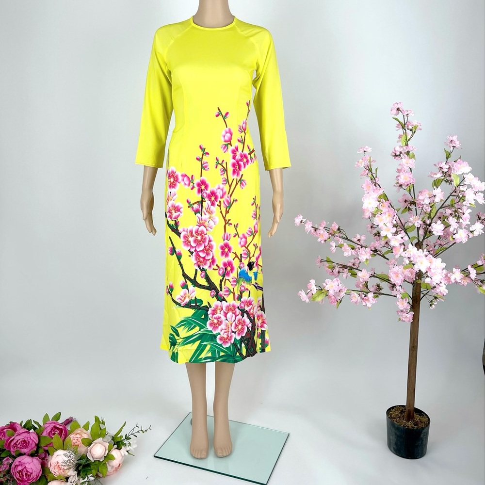 New Vietnamese Ao Dai Cch Tn Tt B/Set Size S
